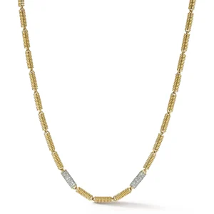 Verona Chain with Double Pave Diamond