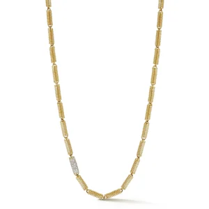 Verona Chain with Single Pave Diamond