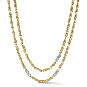 Verona Chain with Single Pave Diamond