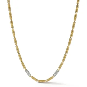 Verona Chain with Single Pave Diamond